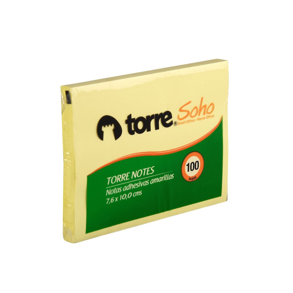 Notas Adhesivas Amarillo 10x7.6cm 100 Hj Torre - Imagen 2