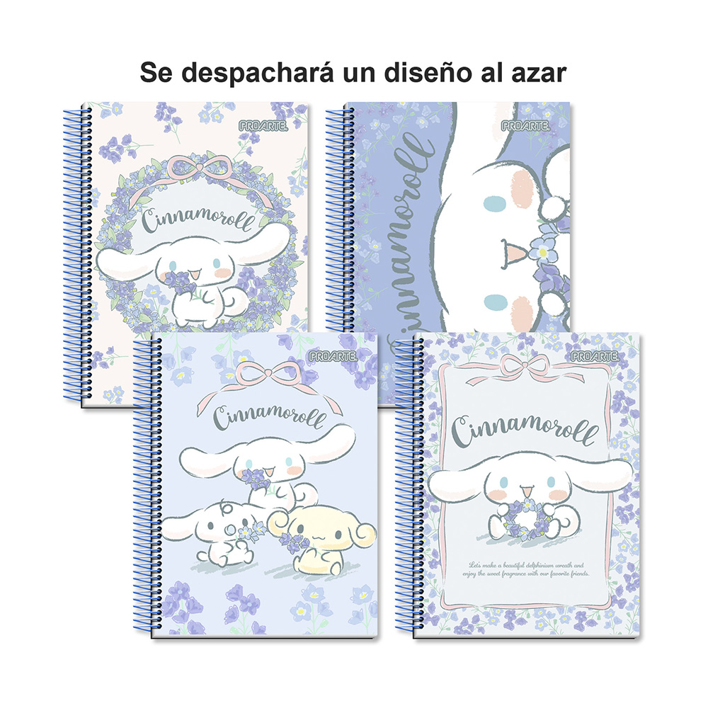 Cuaderno Cuarta (16.8 x 21.5cm) Cinnamoroll 150hj Cuadro 7mm Surtido Proarte - Imagen 5