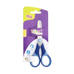 Tijera Escolar 13 cm Azul Adix
