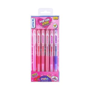 Set 6 Bolígrafos Gel Pop´lol Rosados 0.7 mm Pilot