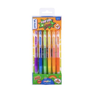Set 6 Bolígrafos Gel Pop´lol Básicos 0.7mm Pilot