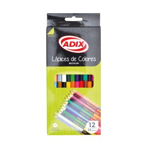 Set 12 Lápices Bicolor 24 Colores Adix