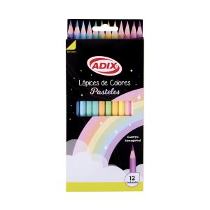 Set 12 Lápices de Colores Pastel Adix