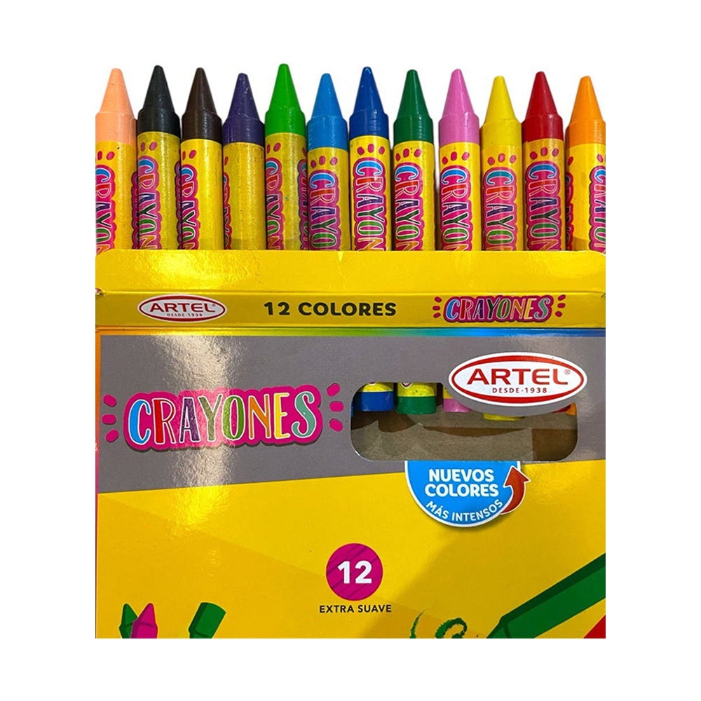 Crayones 12 Colores Artel - Imagen 2
