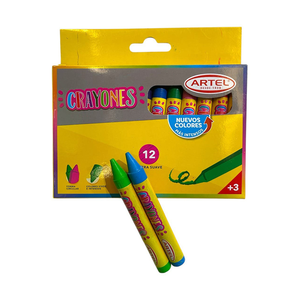Crayones 12 Colores Artel - Imagen 3