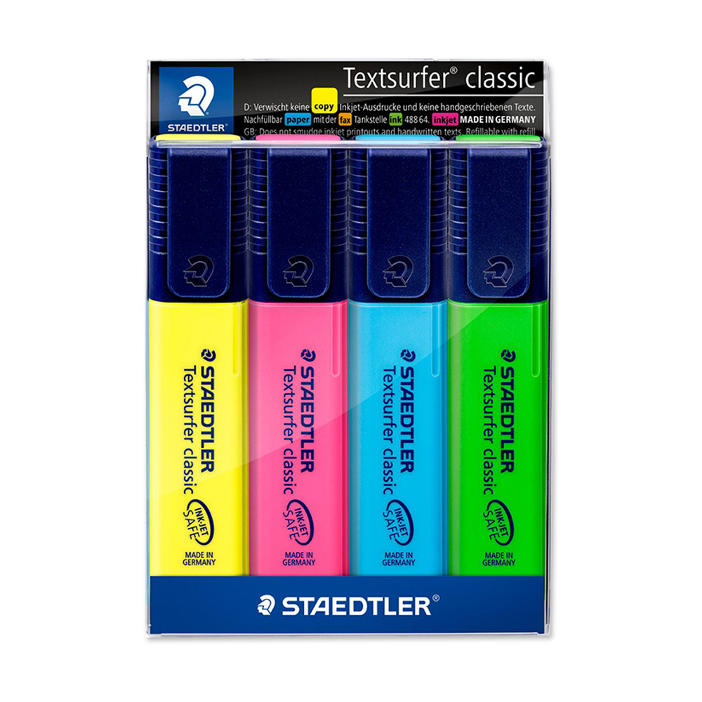 Set 4 Resaltadores 364 PW Colores Staedtler