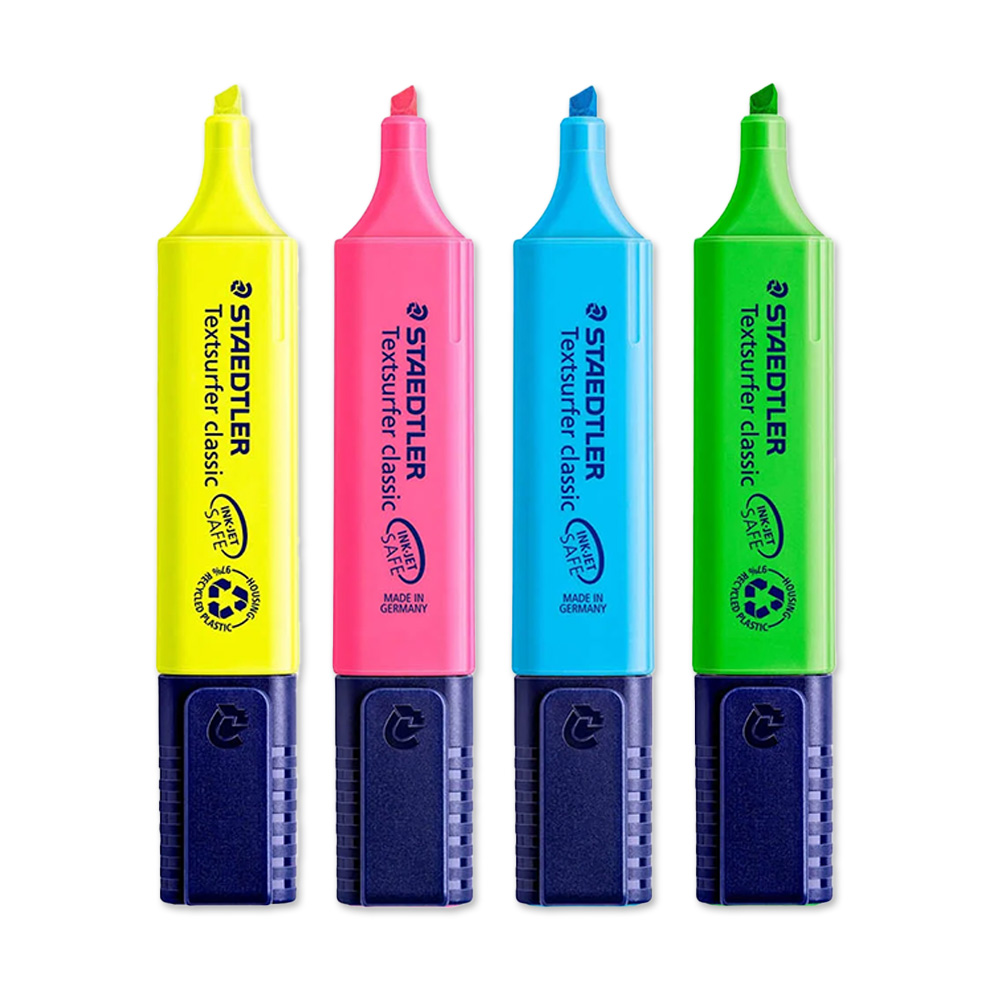 Set 4 Resaltadores 364 PW Colores Staedtler - Imagen 3