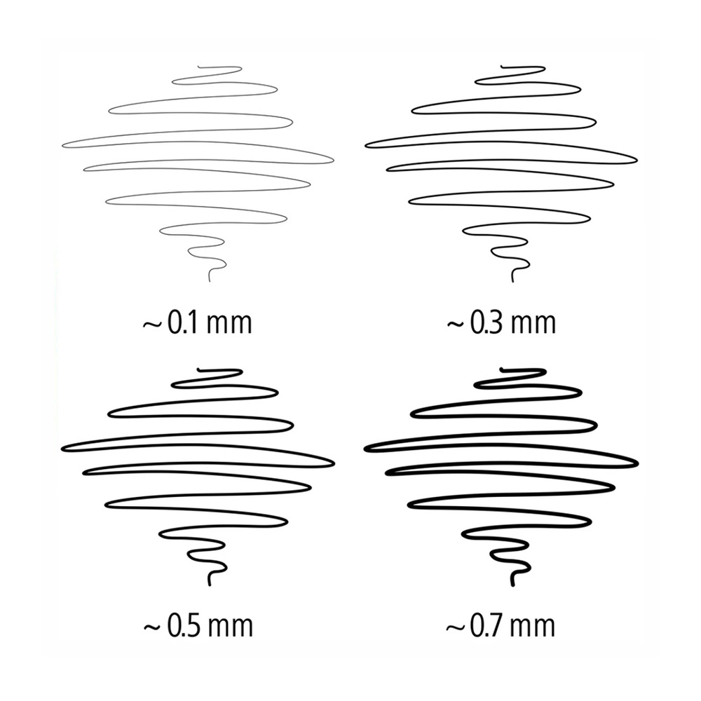 Set 4 Plumillas de Dibujo Permanente Fineliner 308 Negro Staedtler - Imagen 5