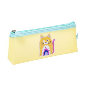 Estuche Escolar Plástico Gato Adix